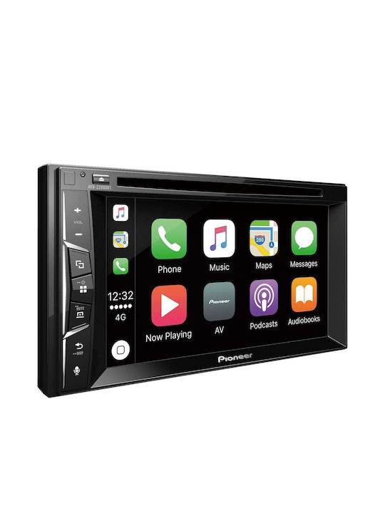Pioneer Автомобилна Аудио Система 2DIN (Блутут/USB/AUX/WiFi/GPS/Apple-Carplay/Android-Auto) с Тъчскрийн 6.2"