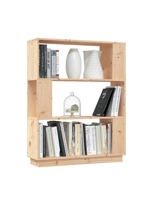Bookcase Beige 80x25x101cm