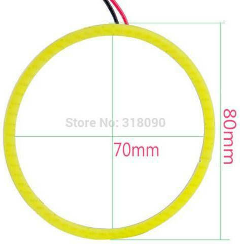 Maxeed Car Headlight Angel Eye Ring 12V White Color