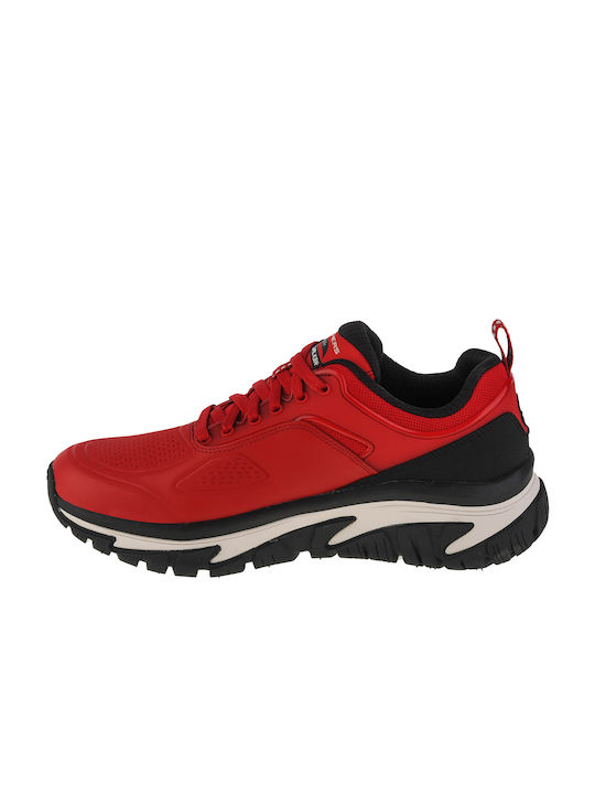 Skechers Arch Fit Road Walker Sport Shoes Running Red