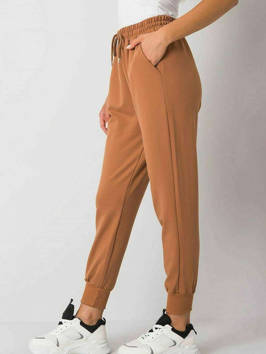 Fancy Damen-Sweatpants Jogger Braun