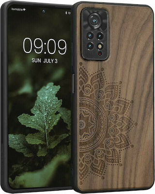 KWmobile Rising Sun Umschlag Rückseite Hölzernes Dark Brown (Redmi Note 11 Pro) 57381.02