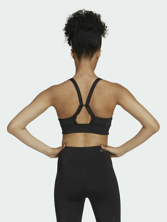 adidas PowerImpact Luxe Women's Sports Bra with Removable Padding Black