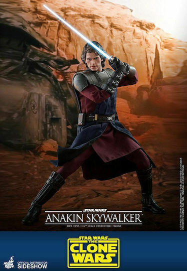 Hot Toys Star Wars Anakin Skywalker The Clone Wars Action Figure Height 31cm in Scale 1:6