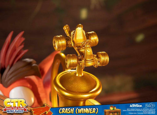 First 4 Figures Crash Bandicoot Crash Победител Racing Nitro Fueled Фигура 46см