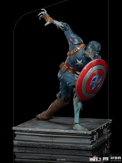 Iron Studios Marvel Captain America Zombie Ce-Ar Fi Dacă...? Figurină Înălțime 22cm Scară 1:10