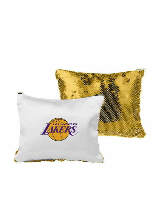 Lakers, Τσαντάκι νεσεσέρ με πούλιες (Sequin) Χρυσό