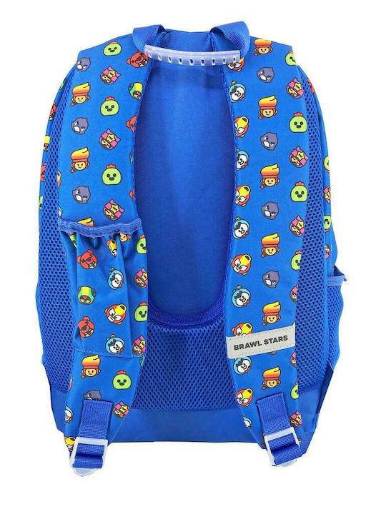 Diakakis Brawl Stars School Bag Backpack Elementary, Elementary in Blue color