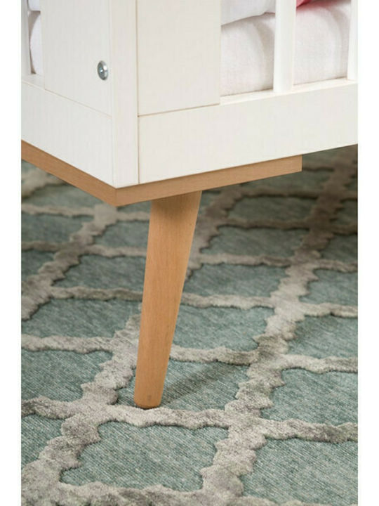 Klups Pătuț Bebeluși Multifuncțional Sofie Bej pentru Saltea 60x120cm