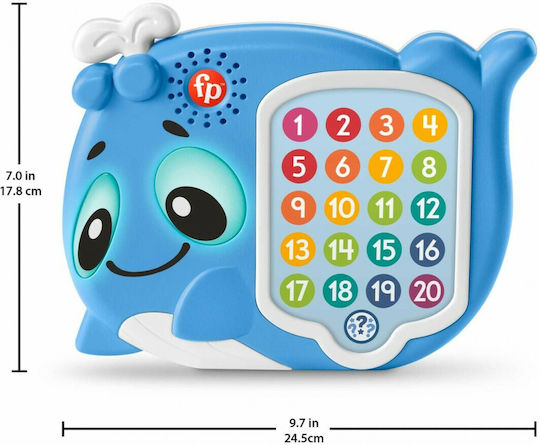 Fisher Price Ζωάκι Φαλαινίτσα η Εξυπνούλα με Μουσική για 18+ Μηνών