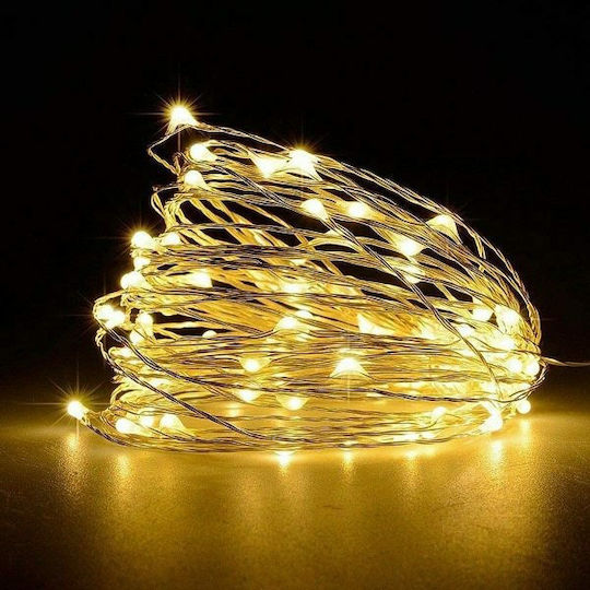 15100-77 Λαμπάκια LED 10μ. Θερμό Λευκό Ηλιακά σε Σειρά 15100-77 Λαμπάκια LED 10μ. Θερμό Λευκό Ηλιακά σε Σειρά