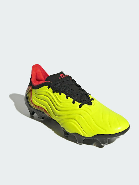 adidas Copa Sense.1 Pantofi de Fotbal cu crampoane Echipa Solar Yellow / Solar Red / Core Black