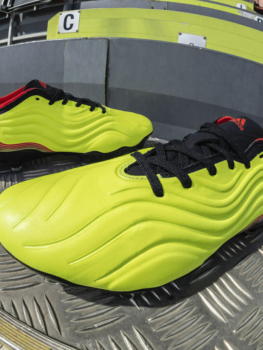 adidas Copa Sense.1 Pantofi de Fotbal cu crampoane Echipa Solar Yellow / Solar Red / Core Black