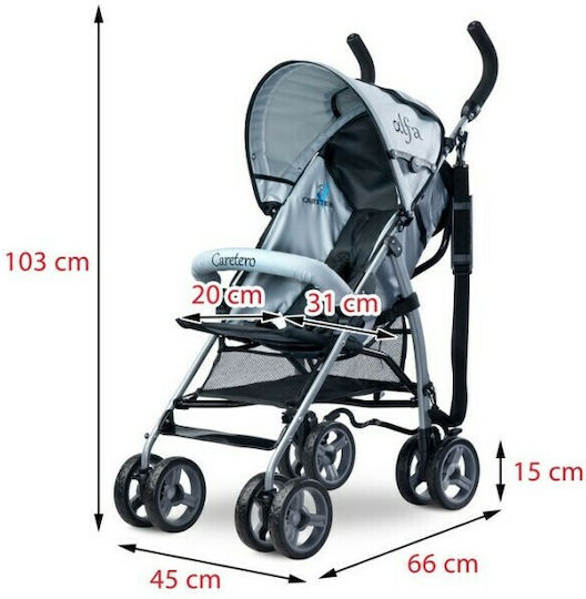 Caretero Alfa Καρότσι Μπαστούνι 5.3kg κατάλληλο από 6 μηνών