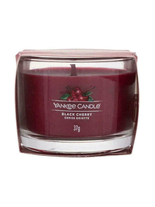 Yankee Candle Αρωματικό Κερί σε Βάζο με Άρωμα Black Cherry 37gr