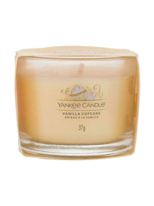 Yankee Candle Lumânare Aromată Vanilla Cupcake Borcan Galben 37gr 1buc 1686387