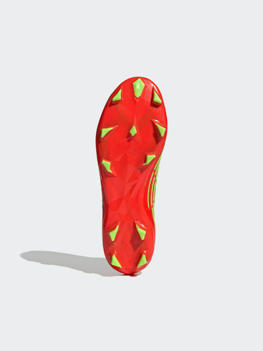 Adidas Predator Edge.2 FG Ψηλά Ποδοσφαιρικά Παπούτσια με Τάπες Solar Red / Solar Green / Core Black