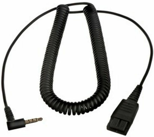 Jabra QD to 3.5mm Coiled Cord 2m Кабел за бързо свързване (QD) (8800-01-102)