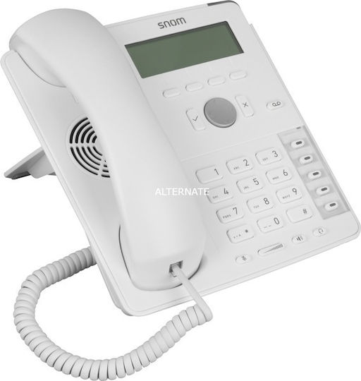 Snom D715 Wired IP Phone with 4 Lines White