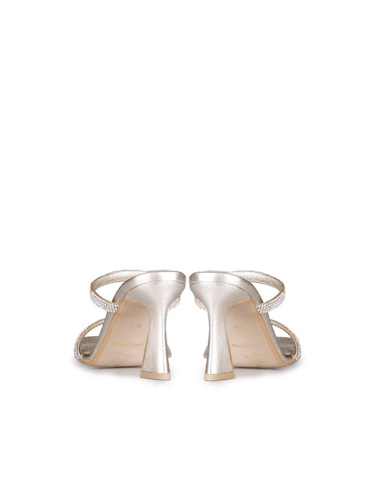 Women's Sandals In Gold Colour