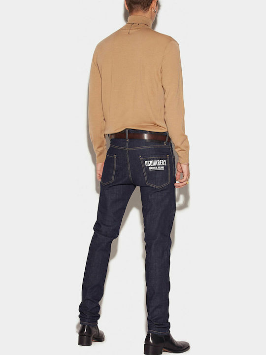 Cool Guy Pantaloni De Blugi Pentru Bărbați Cu Fit Slim Albastru Marin