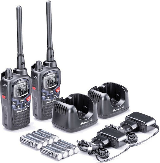 Midland G9 Pro Work Edition Ασύρματος Πομποδέκτης PMR 5W με Μονόχρωμη Οθόνη Σετ 2τμχ