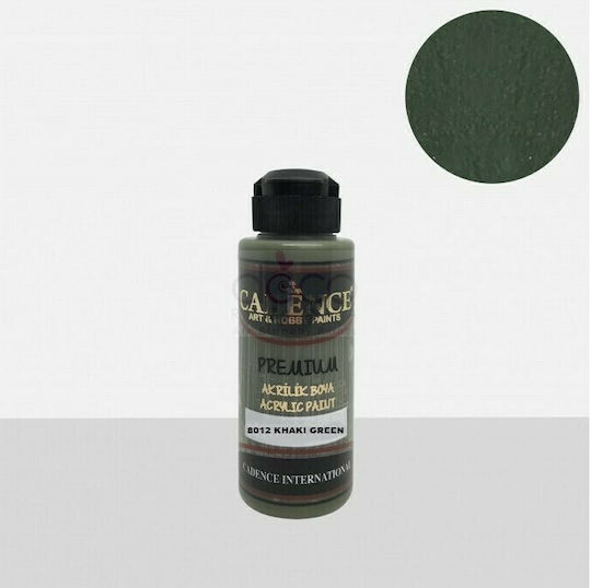 Cadence Acrylic Paint Premium Acrylic Paint Set in Green color 8012 Khaki 120ml 1pcs