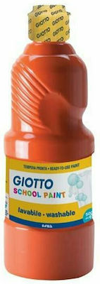 Giotto School Paint Tempera Colour Paint Bottle 500ml Red