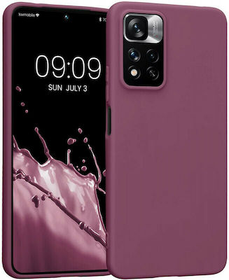 KWmobile Back Cover Σιλικόνης Bordeaux Purple (Redmi Note 11 Pro+ 5G)