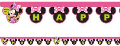 Procos Happy Birthday Minnie Mouse Garland for Party Minnie 1pcs