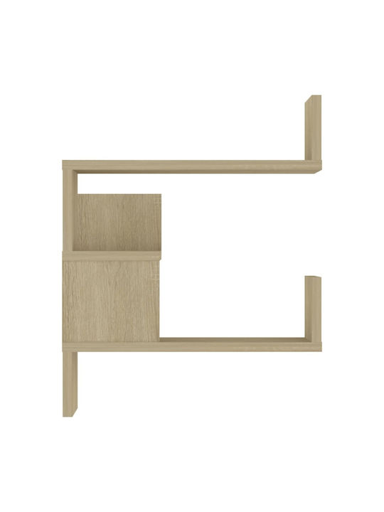 Corner Wall Shelves Sonoma Oak (2 Pieces) 40x40x50cm