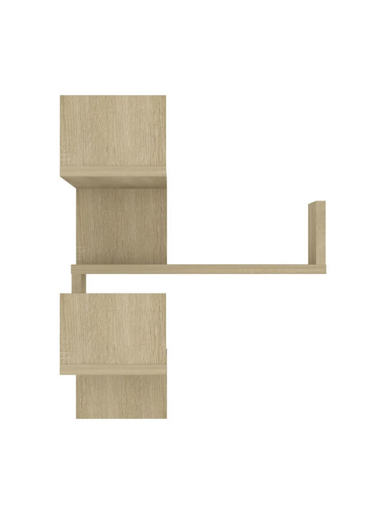 Corner Wall Shelves Sonoma Oak (2 Pieces) 40x40x50cm