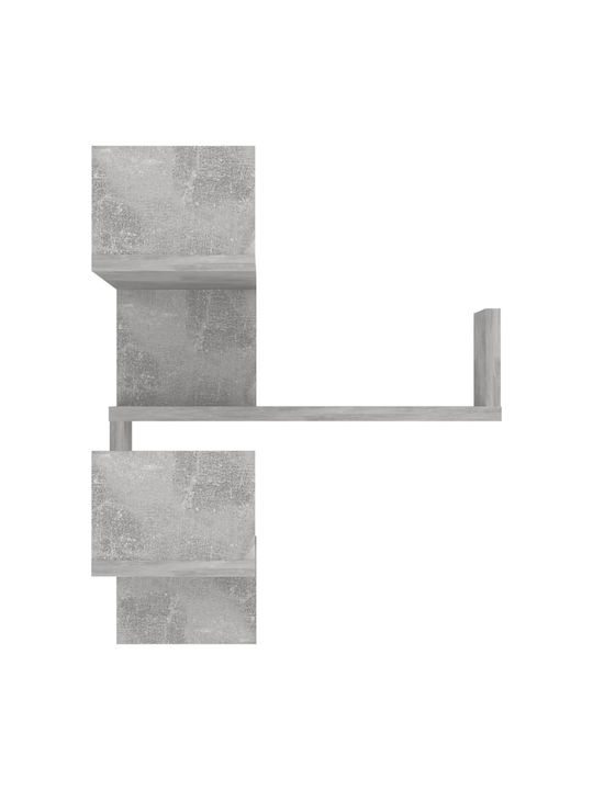 Γωνιακά Ράφια Τοίχου Γκρι (2τμχ) 40x40x50εκ.