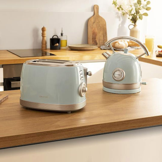 Cecotec Vintage 800 Тостер Двуместна 850W Син