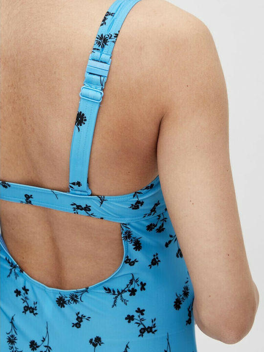 Mamalicious Fino One Piece Maternity Swimwear Light Blue
