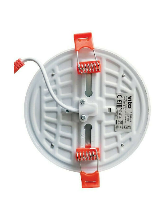 Vito Daria-R Outdoor Ceiling Spot with Integrated LED in White Color 2025580 Vito Daria-R Outdoor Ceiling Spot with Integrated LED in White Color 2025580