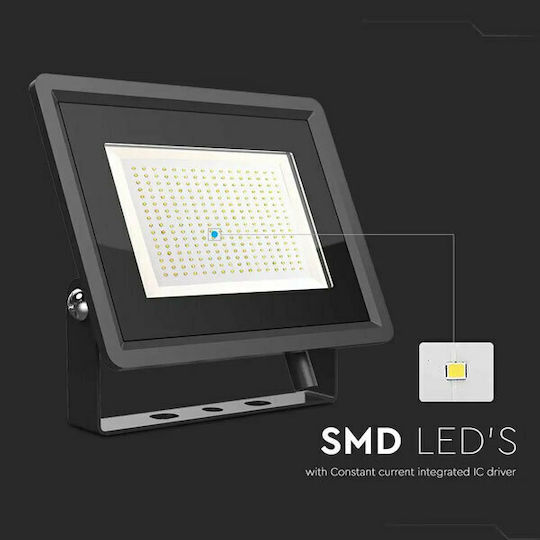 V-TAC F-class Waterproof LED Floodlight 200W Natural White 4000K IP65
