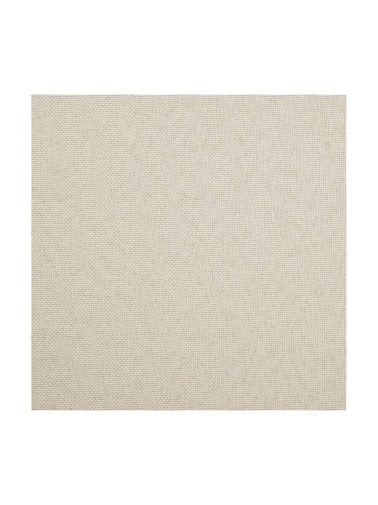 Hocker Für das Wohnzimmer Klappbar Mit Stauraum Gepolstert mit Stoff White Cream 38x38x38cm