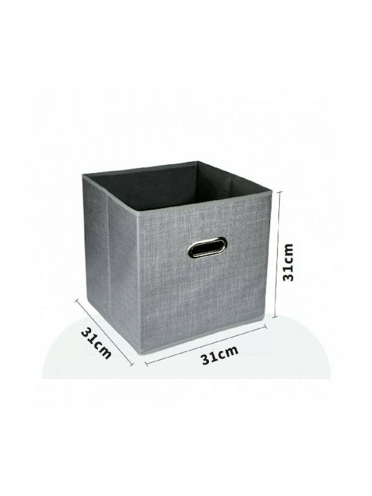 Tpster Stoff Aufbewahrungsbox Gray 31x31x31cm 1Stück