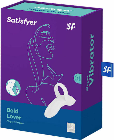 Satisfyer Bold Lover Finger Vibrator Vibrator Finger White