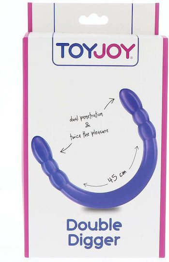 ToyJoy Double Digger Doppeldildo Purple 45cm