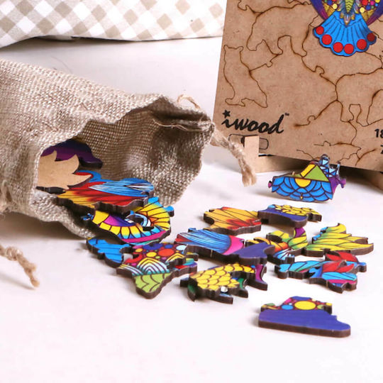 Ξύλινο Παιδικό Puzzle Κουκουβάγια για 7+ Ετών 54pcs iwood