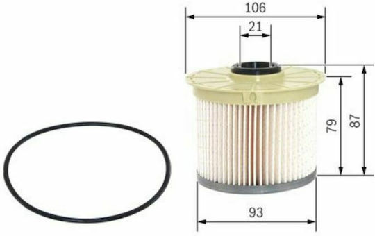 Bosch Φίλτρο Βενζίνης για Isuzu D-Max I 2.5D/3.0D 2006-2012