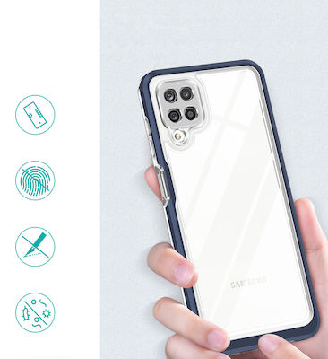 Hurtel Clear 3in1 Silicone Back Cover Blue (Galaxy A12)