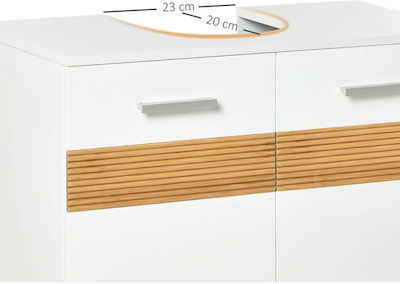 Kleankin 834-337 Cabinet de baie fără chiuvetă L60xl30xH60.5cm Alb