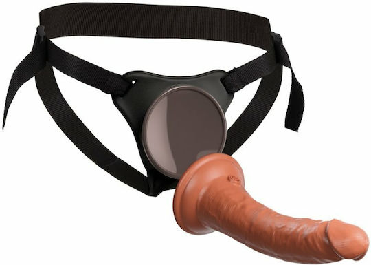 Pipedream King Cock Comfy Silicone Body Dock Kit Harness with Dildo 21cm in skin color