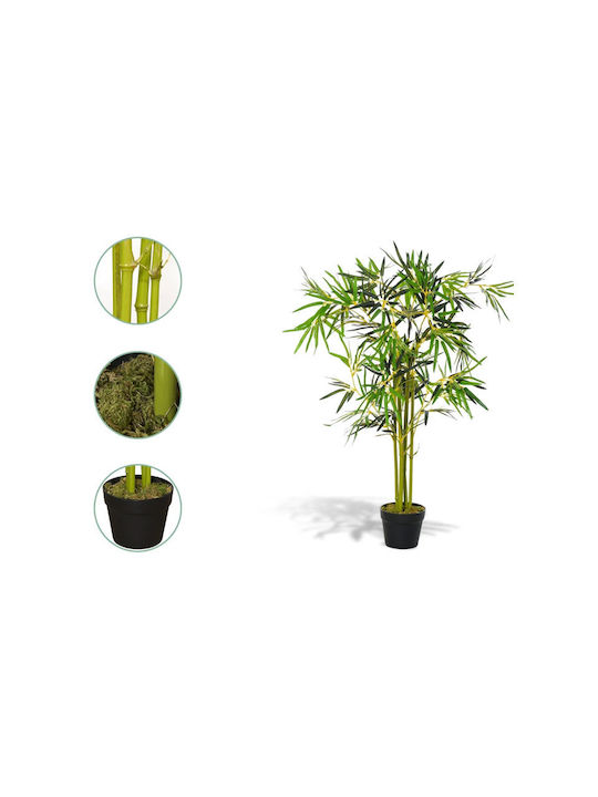 Изкуствено растение в саксия Бамбук Green 120см Outsunny