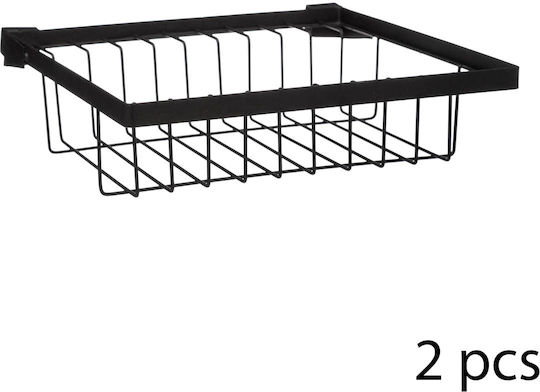 5Five Metallisches Schwarz Spülbeckenablauf 58x30x51.5cm