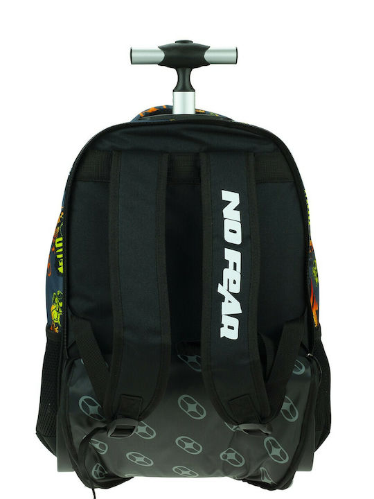 No Fear School Bag Trolley Elementary, Elementary Multicolour with Water Bottle Holder 30Liters