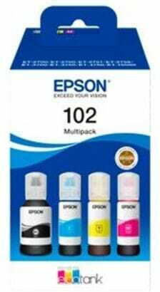 Epson 102 Γνήσιο Πακέτο 4 Μελανιών Εκτυπωτή InkJet Κίτρινο / Κυανό / Ματζέντα / Μαύρο (C13T03R640)